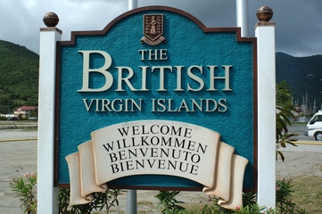 BVI welcome sign